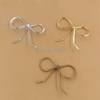 25mm Vintage Filigree Bowknot European Charms Beads Metal Loops Links Wrap Connectors DIY Pendants Findings Mixed Colors
25mm Vintage Filigree Bowknot European Charms Beads Metal Loops Links Wrap Connectors DIY Pendants Findings Mixed Colors