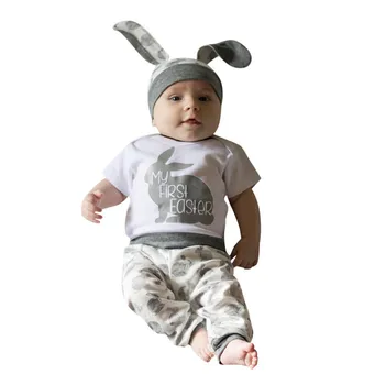 Newborn Baby Girl Boy Cartoon First Easter 3D Bunny Outfits Romper Hat Pants Set gifts for kid babys E1
Newborn Baby Girl Boy Cartoon First Easter 3D Bunny Outfits Romper Hat Pants Set gifts for kid babys E1
