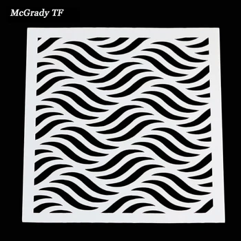 13*13cm 1Pcs Wave Stripes Cake DIY Decorating Stencil Fondant Pattern Printing Spray Template Design Modelling Cake Mold
13*13cm 1Pcs Wave Stripes Cake DIY Decorating Stencil Fondant Pattern Printing Spray Template Design Modelling Cake Mold