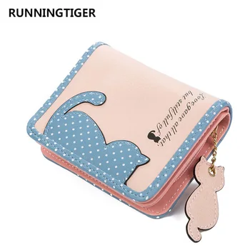 Cute Dot Cat Pattern Women Wallet Short Ladies Purse PU Leather Zipper Design Clutch Coin Purse Card Holder Mini Walet For Girls
Cute Dot Cat Pattern Women Wallet Short Ladies Purse PU Leather Zipper Design Clutch Coin Purse Card Holder Mini Walet For Girls