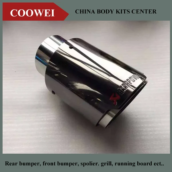 1pcs Inlet (60mm) Outlet (90mm) Akrapovic Black Stainless Steel Exhaust End Tips Universal Car Exhaust Muffler pipe
1pcs Inlet (60mm) Outlet (90mm) Akrapovic Black Stainless Steel Exhaust End Tips Universal Car Exhaust Muffler pipe