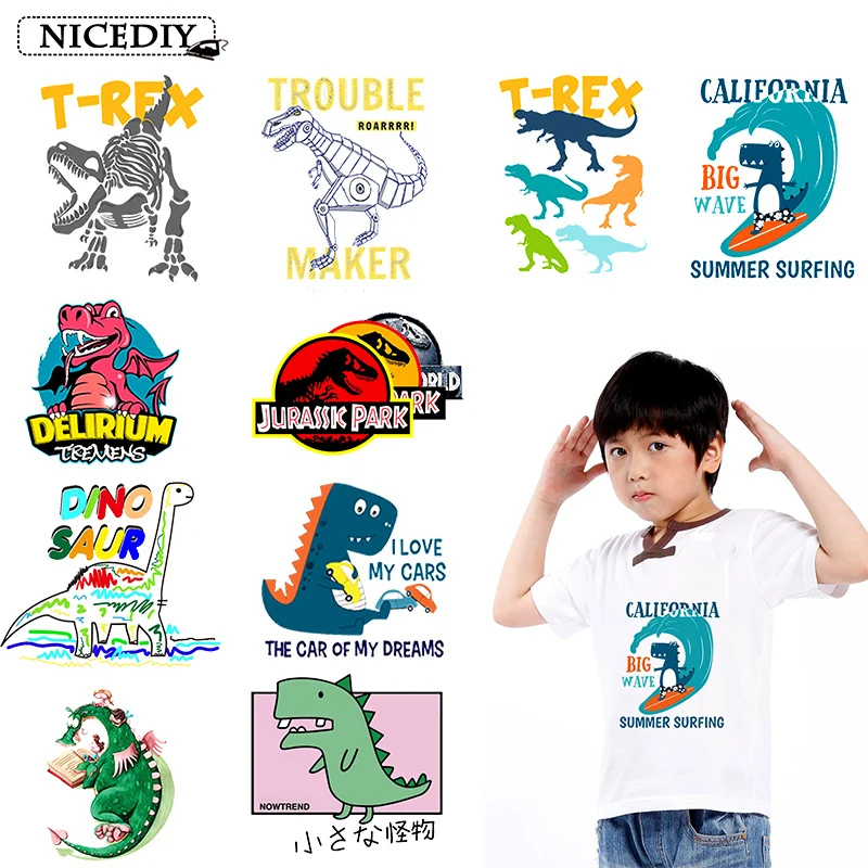 Nicediy Dinosaur Iron On Transfers On Clothing Jurassic Park Patches Heat Transfer Vinyl Sticker Thermal Transfer Press Applique
Nicediy Dinosaur Iron On Transfers On Clothing Jurassic Park Patches Heat Transfer Vinyl Sticker Thermal Transfer Press Applique