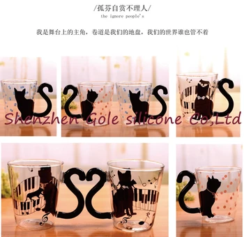 200pcs/lot Cute Creative Cat Kitty Glass Mug Cup Tea Cup Milk Coffee Cup Music/Dots/English Words Home Office Cup 
200pcs/lot Cute Creative Cat Kitty Glass Mug Cup Tea Cup Milk Coffee Cup Music/Dots/English Words Home Office Cup