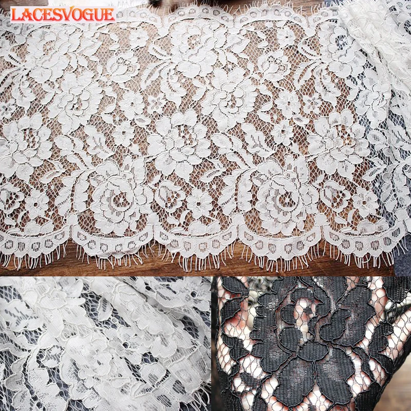 6meters/lot 35cm Black white Eyelash Lace trim Embroidered Lace fabric Sewing Lace underwear Lace ribbon for needlework LAV307
6meters/lot 35cm Black white Eyelash Lace trim Embroidered Lace fabric Sewing Lace underwear Lace ribbon for needlework LAV307