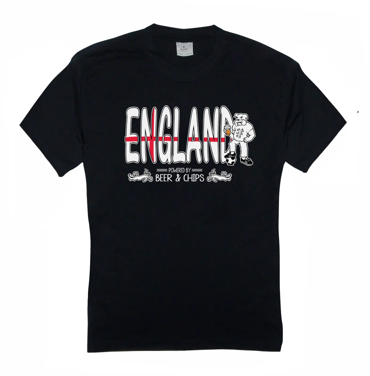 Funny Clothing Casual Short Sleeve Tshirts England Bulldog Beer & Chips Funny Footballer T-Shirt T-Shirt
Funny Clothing Casual Short Sleeve Tshirts England Bulldog Beer & Chips Funny Footballer T-Shirt T-Shirt