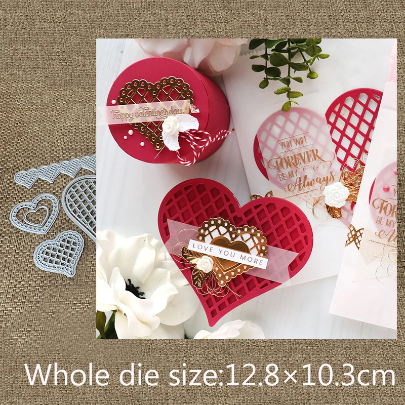 New Design Craft Metal Cutting Dies 6pcs Mesh love heart decoration Scrapbooking Album DIY Paper Card Craft Embossing Die Cuts
New Design Craft Metal Cutting Dies 6pcs Mesh love heart decoration Scrapbooking Album DIY Paper Card Craft Embossing Die Cuts