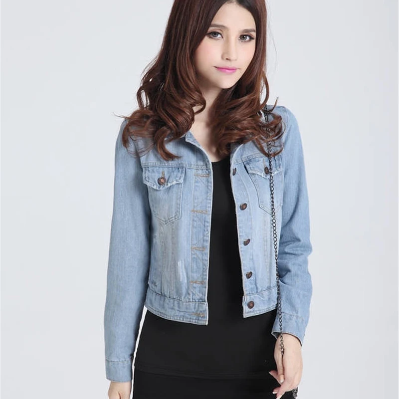 Womens jackets coats 2016 New fashion jeans Jackets Denim Women slim cotton solid Jacket for women Outerwear Coats ladies jacket
Womens jackets coats 2016 New fashion jeans Jackets Denim Women slim cotton solid Jacket for women Outerwear Coats ladies jacket