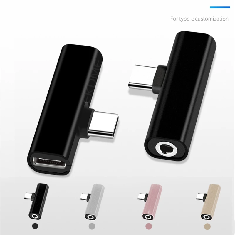 USB Type-C Audio Charging Adapter 2 in 1 Type C Male to Female 3.5mm Headphone Jack + Charging Converter For Huawei
USB Type-C Audio Charging Adapter 2 in 1 Type C Male to Female 3.5mm Headphone Jack + Charging Converter For Huawei