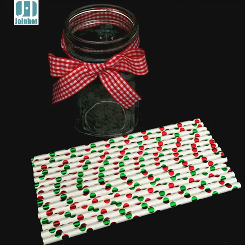 25pcs/lot Christams red and green points Paper Drinking Straws Creative Drinking Tubes Party Supplies For Wedding
25pcs/lot Christams red and green points Paper Drinking Straws Creative Drinking Tubes Party Supplies For Wedding