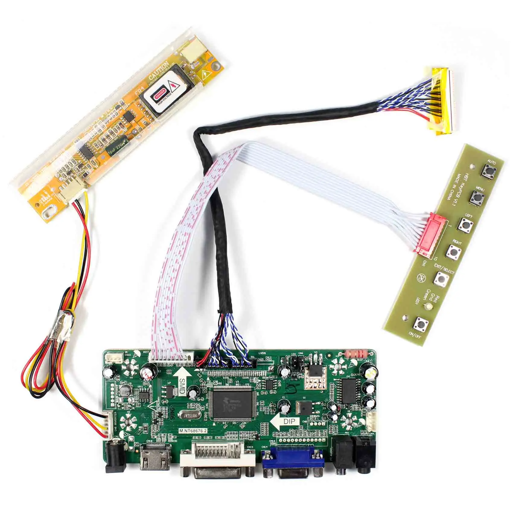 HDMI VGA DVI Audio LCD Controller Board For many types of LCD Panel and DIY LCD Monitor(Must to Provide model type when order )
HDMI VGA DVI Audio LCD Controller Board For many types of LCD Panel and DIY LCD Monitor(Must to Provide model type when order )