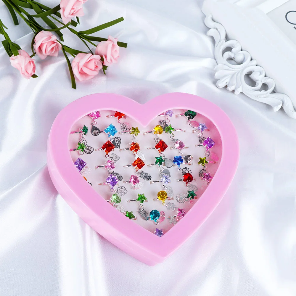 36 Piece/Set Box-packed Colorful Artificial Gem with Pendant Adjustable Rings For Kids Girls Pretend Play Toy Gifts
36 Piece/Set Box-packed Colorful Artificial Gem with Pendant Adjustable Rings For Kids Girls Pretend Play Toy Gifts