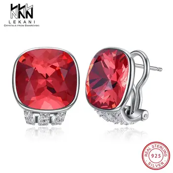 Colorful Crystal From Swarovski Stud Earrings With 925 Sterling Silver For Women Square Red Jewelry Anniversary Elegant Gifts
Colorful Crystal From Swarovski Stud Earrings With 925 Sterling Silver For Women Square Red Jewelry Anniversary Elegant Gifts