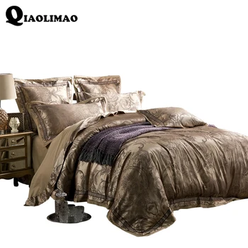 Luxury Sateen Jacquard Bedding Set King Queen Size 4/6pcs Bed Linen Silk Cotton Duvet Cover Lace Satin Bed Sheet Set Pillowcases
Luxury Sateen Jacquard Bedding Set King Queen Size 4/6pcs Bed Linen Silk Cotton Duvet Cover Lace Satin Bed Sheet Set Pillowcases