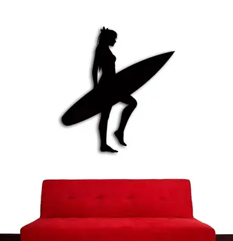 Wall Sticker Coolest Decor for Window Furniture Serfing Girl Single-piece Package Modern XUPC with Serf Board Ocean Beach
Wall Sticker Coolest Decor for Window Furniture Serfing Girl Single-piece Package Modern XUPC with Serf Board Ocean Beach
