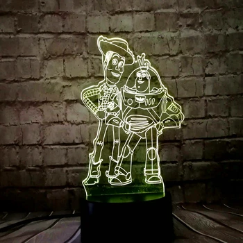 Toy Story Buzz lightyear Woody 3D LED Lamp Mickey Minnie Mouse Daisy Tinker bell 7 Colors Change Night Light Room Decor Gift
Toy Story Buzz lightyear Woody 3D LED Lamp Mickey Minnie Mouse Daisy Tinker bell 7 Colors Change Night Light Room Decor Gift
