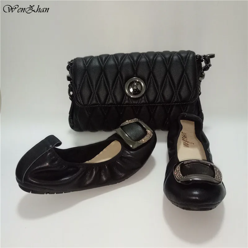 Black Soft Bottom Dancing Leather Shoes With Matching HandBag WENZHAN slip on flexible style For Anybody Use A93-1
Black Soft Bottom Dancing Leather Shoes With Matching HandBag WENZHAN slip on flexible style For Anybody Use A93-1