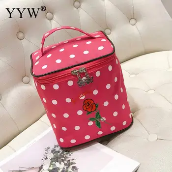 Red Blue Pink Women Lady Cosmetics Makeup Bag with White Dots Rose Print Bath and Body Works Make Up Organizer Travel
Red Blue Pink Women Lady Cosmetics Makeup Bag with White Dots Rose Print Bath and Body Works Make Up Organizer Travel
