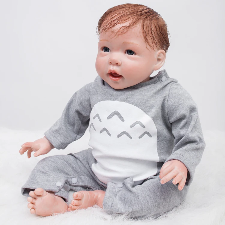Boy bebes reborn silicone dolls 20" children fashion reborn baby alive dolls soft touch rooted hair bonecas brinquedo menino
Boy bebes reborn silicone dolls 20" children fashion reborn baby alive dolls soft touch rooted hair bonecas brinquedo menino
