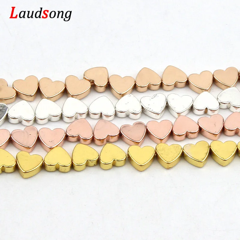 Love Heart Rose Gold Silver Loose Spacer Hematite Beads For Making Natural Stone Beads Necklace Bracelet Jewelry 5x6mm Diy
Love Heart Rose Gold Silver Loose Spacer Hematite Beads For Making Natural Stone Beads Necklace Bracelet Jewelry 5x6mm Diy