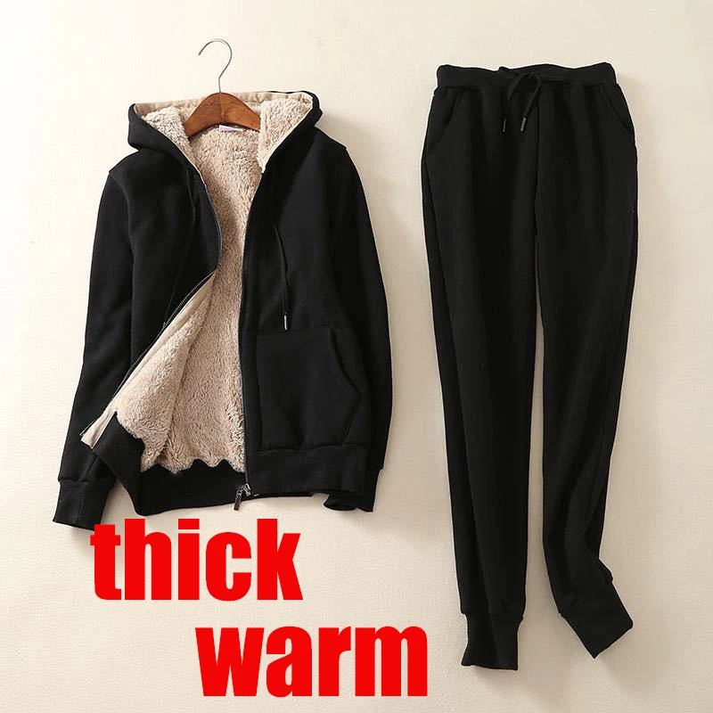 two pieces set women suits winter hooded jacket+pants casual suits warm plus velvet Lamb cashmere thicken tracksuits home suits
two pieces set women suits winter hooded jacket+pants casual suits warm plus velvet Lamb cashmere thicken tracksuits home suits