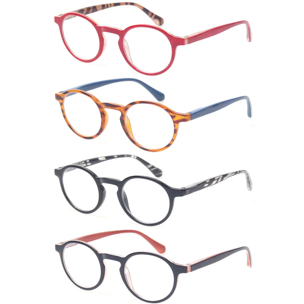 fashion round reading glasses 4 pairs spring hinges colorful eyeglasses frames quality readers mens womens
fashion round reading glasses 4 pairs spring hinges colorful eyeglasses frames quality readers mens womens