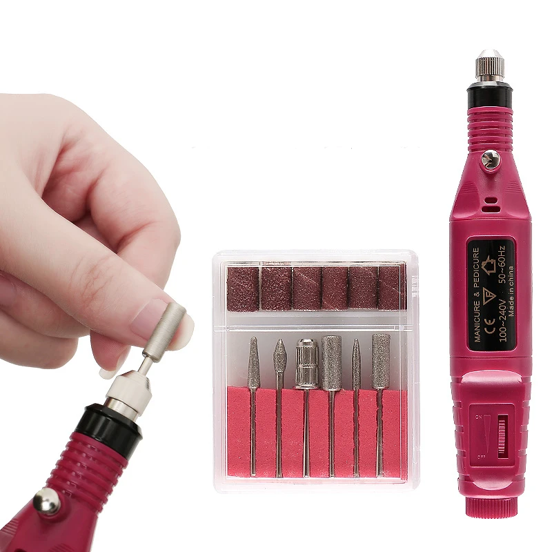 2018 Proffessional Electric Nail Art File Drill Manicure Machine Drill Pen, Pedicure File Polish Nail Art Tools Kit 1set 6 bits
2018 Proffessional Electric Nail Art File Drill Manicure Machine Drill Pen, Pedicure File Polish Nail Art Tools Kit 1set 6 bits