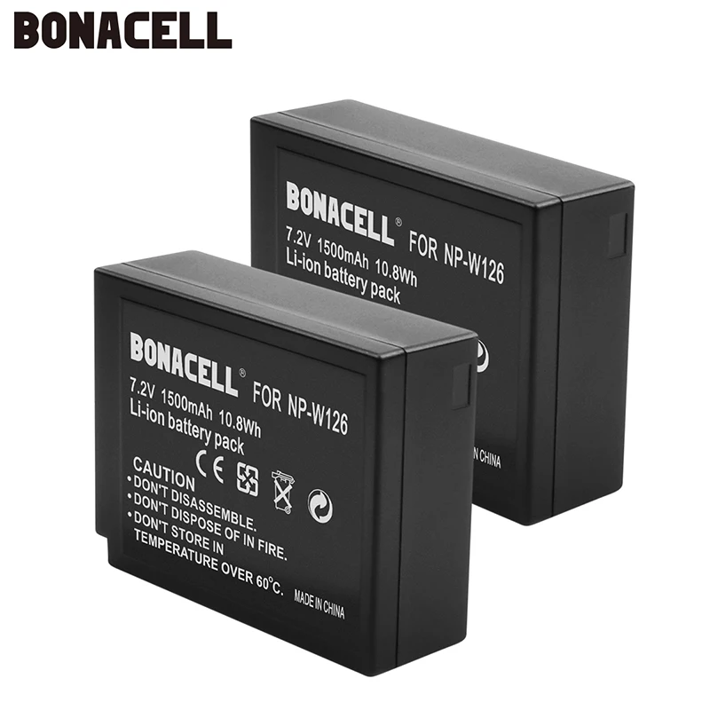 bonacell 2pcs NP-W126 NP-W126S Battery for Fujifilm X-M1 X-A1 X-T1 X100F X-T2 X-A10 X-E2S X-T20 X-E3 HS30EXR HS35EXR X-Pro2
bonacell 2pcs NP-W126 NP-W126S Battery for Fujifilm X-M1 X-A1 X-T1 X100F X-T2 X-A10 X-E2S X-T20 X-E3 HS30EXR HS35EXR X-Pro2