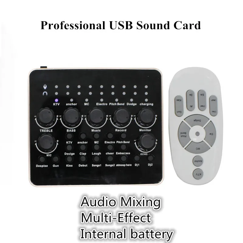 Professional USB Sound Card Plug Play USB Audio Interface External Computer PC Phone Sound Card for Recording Microphone Guitar
Professional USB Sound Card Plug Play USB Audio Interface External Computer PC Phone Sound Card for Recording Microphone Guitar