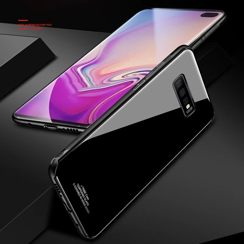 For Samsung Galaxy S10 Plus Tempered Glass Case for Samsung S10 Plus Hard PC Soft TPU Glass Cover for Gakaxy S10 Plus Case S10+
For Samsung Galaxy S10 Plus Tempered Glass Case for Samsung S10 Plus Hard PC Soft TPU Glass Cover for Gakaxy S10 Plus Case S10+