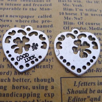 150pcs Exquisite clover good luck love charms pendants 22*23mm Antique silver bag accessories craft Jewelry earring bracelet
150pcs Exquisite clover good luck love charms pendants 22*23mm Antique silver bag accessories craft Jewelry earring bracelet