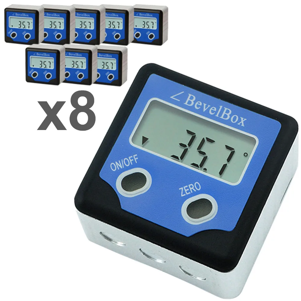 Bevel Box Angle Gauge Meter Digital Protractor Finder Inclinometer with Magnetic Base
Bevel Box Angle Gauge Meter Digital Protractor Finder Inclinometer with Magnetic Base