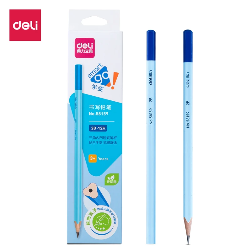 Wood Pencils HB 2B triangle pole Correct pen posture students writing stationery 12pcs/set
Wood Pencils HB 2B triangle pole Correct pen posture students writing stationery 12pcs/set