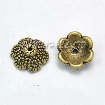 Tibetan Style Bead Caps, Lead Free, Flower, Antique Bronze Color, Size: about: 11mm long, 11mm wide, 5mm thick, hole: 1mm
Tibetan Style Bead Caps, Lead Free, Flower, Antique Bronze Color, Size: about: 11mm long, 11mm wide, 5mm thick, hole: 1mm
