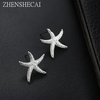 Starfish Earrings With Black Silver Color Alloy Stud Earring For Woman Fashion Jewelry Party brincos femin gift Dropshiping
Starfish Earrings With Black Silver Color Alloy Stud Earring For Woman Fashion Jewelry Party brincos femin gift Dropshiping