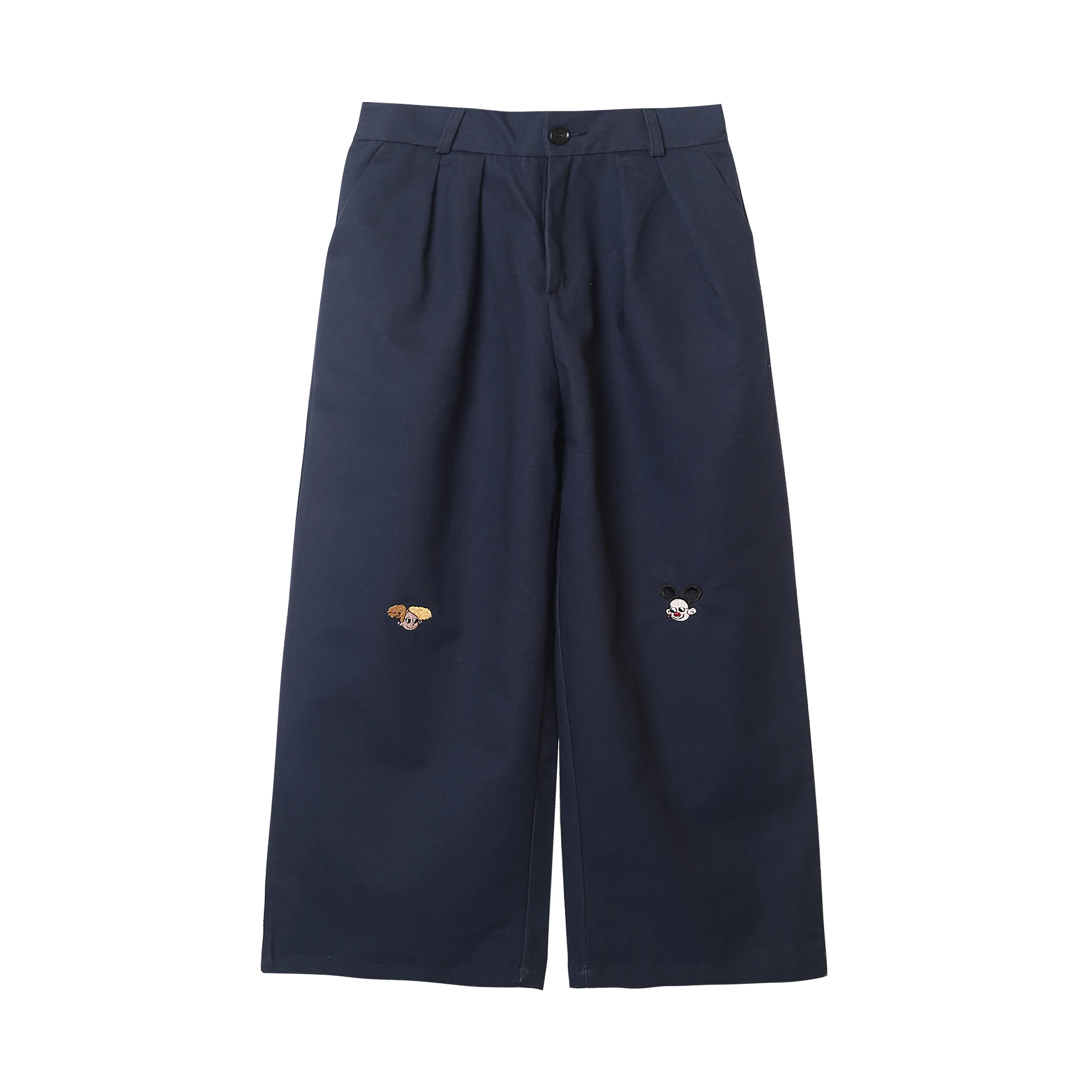 Summer Autumn New Preppy Style Casual Women Loose Cotton Pants Capris Cartoon Embroidery Ankle-length Pants Khaki Trousers
Summer Autumn New Preppy Style Casual Women Loose Cotton Pants Capris Cartoon Embroidery Ankle-length Pants Khaki Trousers