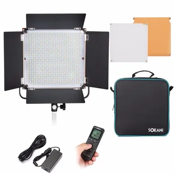 Sokani X600 Pro 600pcs Led Video Light Panel Studio LED Lighting Brightness Metal Housing Lamp for Video Interview Photography
Sokani X600 Pro 600pcs Led Video Light Panel Studio LED Lighting Brightness Metal Housing Lamp for Video Interview Photography