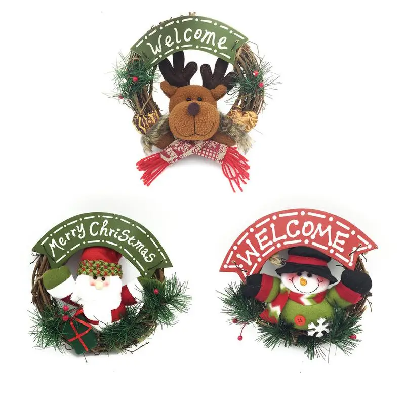 Christmas Doll Small Rattan Wreath Pendant Christmas Door Hanging Christmas Decorations Ornament
Christmas Doll Small Rattan Wreath Pendant Christmas Door Hanging Christmas Decorations Ornament