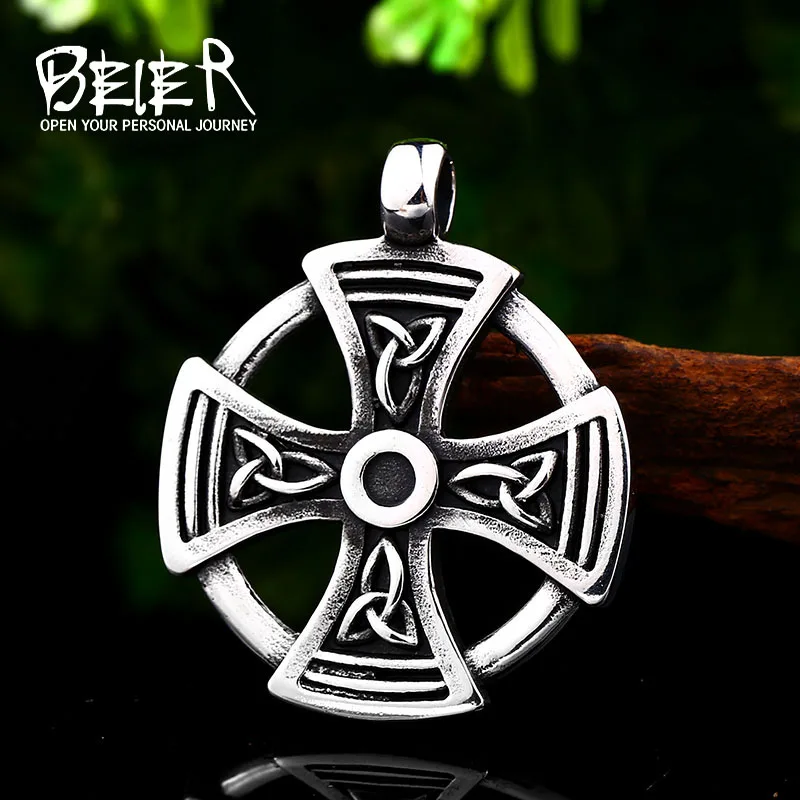 Beier 316L stainless high quality viking Disc Pattern cross pendant necklacet for Men Amulet scandinavian fashion Jewelry LHP071
Beier 316L stainless high quality viking Disc Pattern cross pendant necklacet for Men Amulet scandinavian fashion Jewelry LHP071