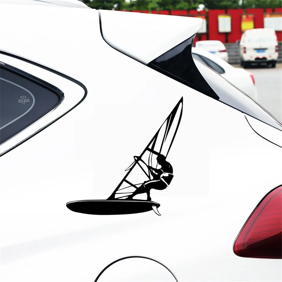 Cunymagos Windsurfing Water Extreme Sports Car Styling Stickers Fashion Creative Car Body Door Window Wall Decal Stickers 17.5cm15 (8)