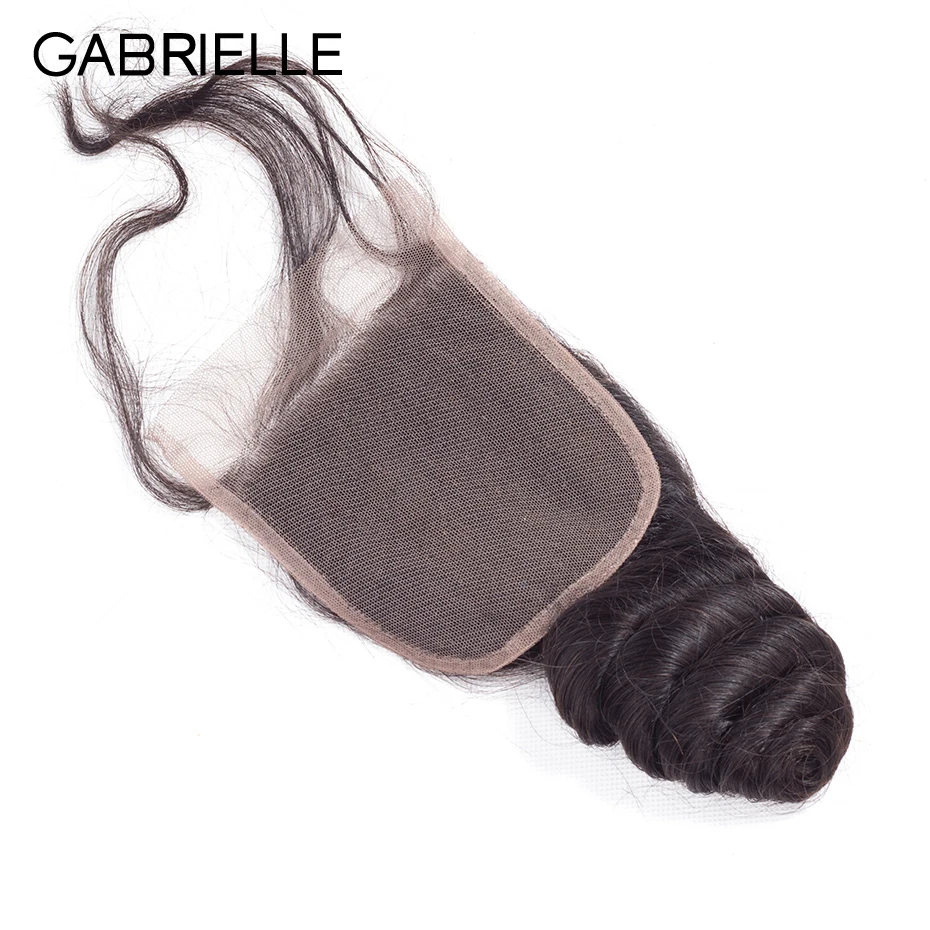Gabrielle Indian Loose Wave Human Hair Closure 4x4 Swiss Lace Free/Middle/Three Part Natural Color Hair Weave 8-22 Inches
Gabrielle Indian Loose Wave Human Hair Closure 4x4 Swiss Lace Free/Middle/Three Part Natural Color Hair Weave 8-22 Inches