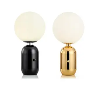 Nordic modern glass spherical Table Lamps black gold body living room bedroom bedside study small large Light fixture
Nordic modern glass spherical Table Lamps black gold body living room bedroom bedside study small large Light fixture