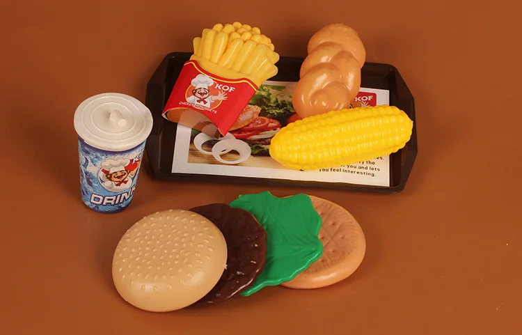 Image Play house toys simulation food McDonald s toys kindergarten parents gifts burger combo