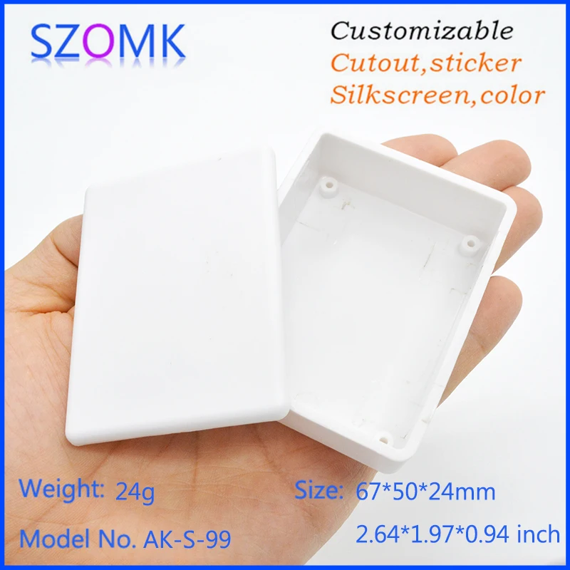 1 piece, 67*50*24mm white standard plastic enclosure for pcb shell control box diy plastic housing case szomk plastic case
1 piece, 67*50*24mm white standard plastic enclosure for pcb shell control box diy plastic housing case szomk plastic case