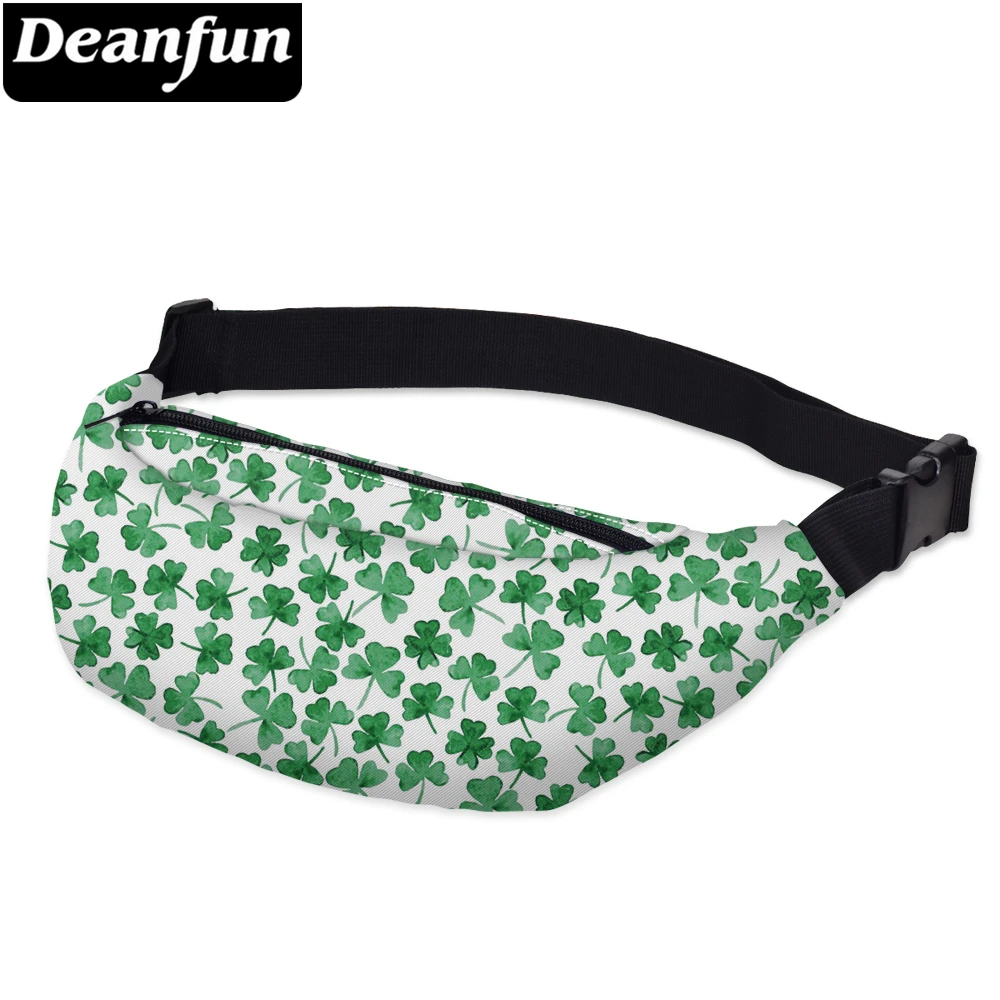 Фото Deanfun 3D Printing Waist bags Hip Bum Bags Clover for Women Fashion with Zipper YB12 # | Багаж и сумки