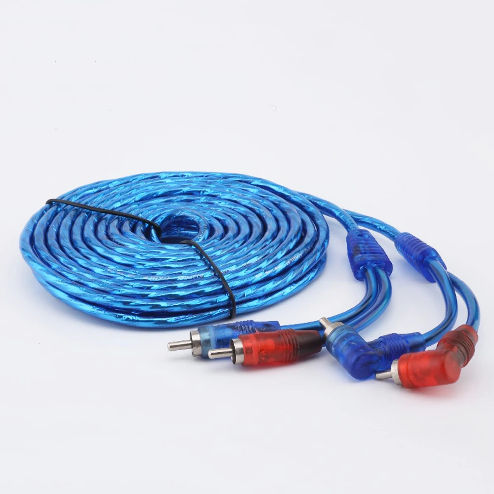 5M 2 RCA To 2 RCA Y Splitter Lead Adapter Plug Car Audio System Amplifier Braided Cable Cord for Car Audio Cable Wire
5M 2 RCA To 2 RCA Y Splitter Lead Adapter Plug Car Audio System Amplifier Braided Cable Cord for Car Audio Cable Wire