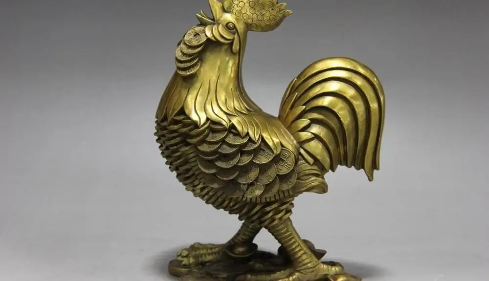 free shipping Chinese Brass Copper Wealth Coin Rooster Cock chanticleer chicken rooster statue
free shipping Chinese Brass Copper Wealth Coin Rooster Cock chanticleer chicken rooster statue