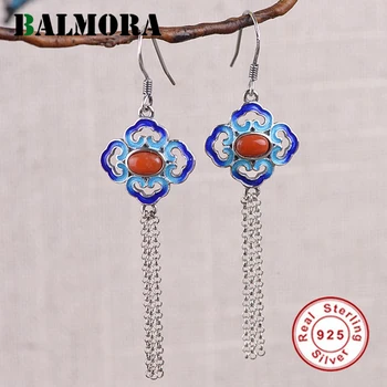 BALMORA 925 Sterling Silver Enameling Carnelian Tassel Drop Earrings for Women Lover Vintage Fashion Jewelry Brincos SY32089
BALMORA 925 Sterling Silver Enameling Carnelian Tassel Drop Earrings for Women Lover Vintage Fashion Jewelry Brincos SY32089
