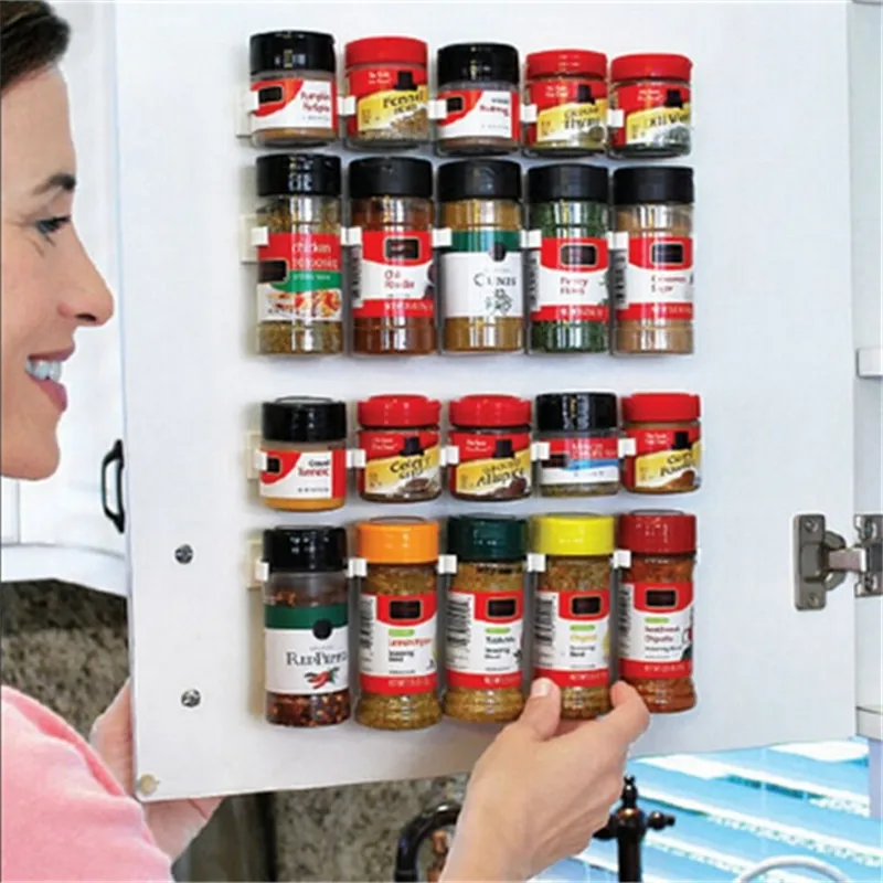 1 Set Storage Holdres Racks For Casters Spice Jars Bottles Fit Kitchen Fridge Door Back Wall Cabinet Space Saver Clear Up Tools
1 Set Storage Holdres Racks For Casters Spice Jars Bottles Fit Kitchen Fridge Door Back Wall Cabinet Space Saver Clear Up Tools