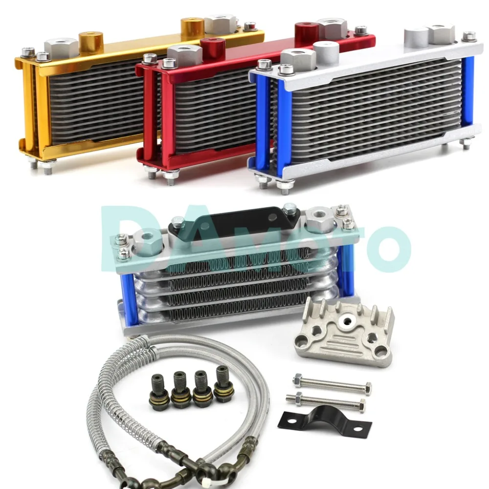 Universal Motorcycle Gold Oil Cooler Radiator CNC Plate cooling for 110CC-200CC
Universal Motorcycle Gold Oil Cooler Radiator CNC Plate cooling for 110CC-200CC