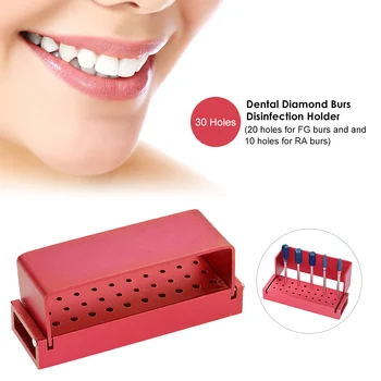 1pc Dental Diamond Burs Disinfection Holder 30 Hole Aluminum Block Low&High Speed Oral Teeth Polishing Drill Holder Random Color
1pc Dental Diamond Burs Disinfection Holder 30 Hole Aluminum Block Low&High Speed Oral Teeth Polishing Drill Holder Random Color
